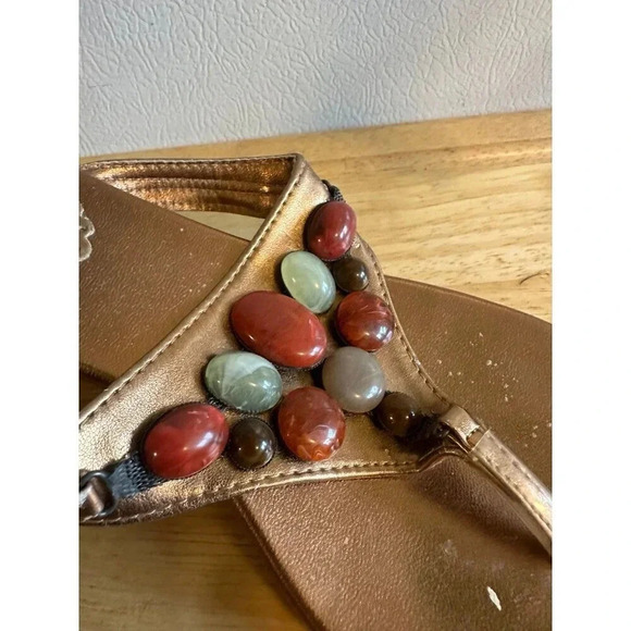 Women’s size 9 stone Heeled  Sandals - Picture 6 of 9